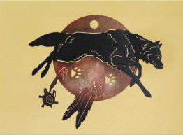 22 x 27 inch  powder coated Black 16 gauge steel and will not rust, great for indoor and outdoor  decor.