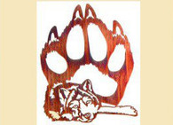 16 x 13 inch  powder coated Black 16 gauge steel and will not rust, great for indoor and outdoor  decor.