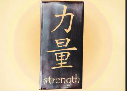 15 x 8  inch Black 16 gauge steel powder coated and will not rust, great for indoor or outdoor decor.