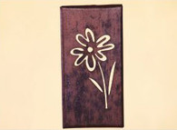 12 x 7  inch Black 16 gauge steel powder coated and will not rust, great for indoor or outdoor decor.