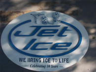 20 x 20 inch  16 gauge steel and painted great for indoor.