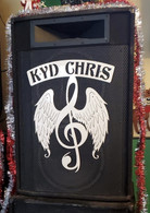 Powder coated 16 gauge business sign for DJ