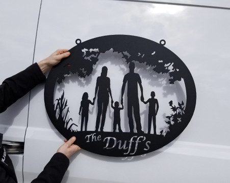 30 x 24 inch custom . Black powder coated, 16 gauge steel. Will not rust,  good for outdoor or indoor.