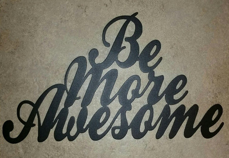 5 x 15 Black powder coated or clear brush steel great decor for indoor or outdoor.