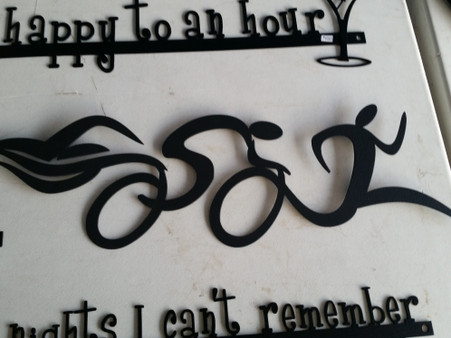 16 x 6 inch Black 16 gauge steel, powder coated and will not rust, great for indoor or outdoor decor