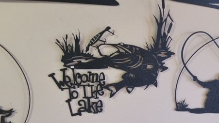 26 x 22 Black 16 gauge steel , powder coated that will not rust, great for indoor or outdoor decor.