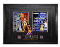 36 x 36 inch Bryant , K Framed Program Back to Back  2000-2001 Champions Collage.