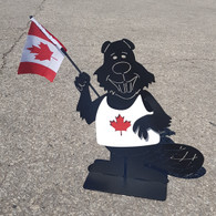 20 x 10 inch 3D  16 gauge steel , powder coated so it will not rust, great for indoor or outdoor decor.