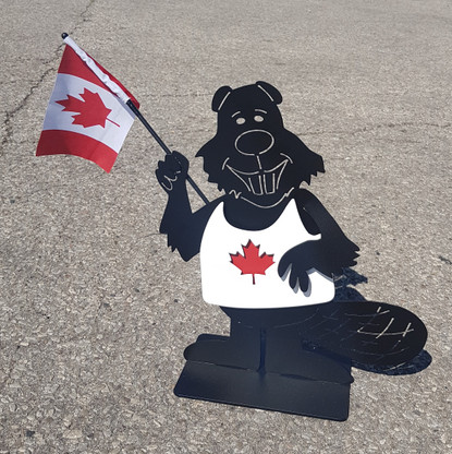 20 x 10 inch 3D  16 gauge steel , powder coated so it will not rust, great for indoor or outdoor decor.