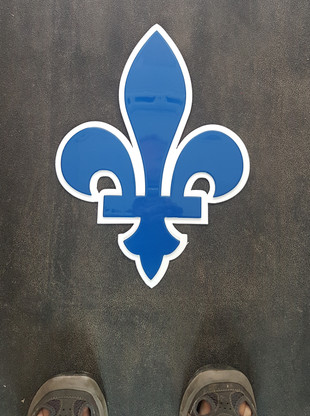 12 x 9 inch 16 gauge steel , powder coated so it will not rust , great for indoor or outdoor decor.