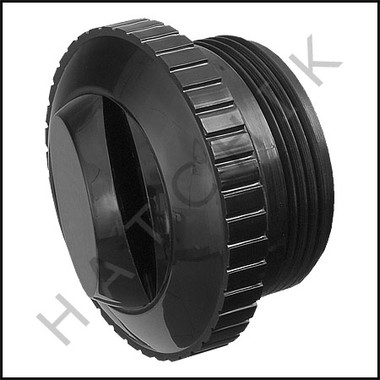N1014 EYEBALL FITTING - 1-1/2" MPT W/ SLOTTED OPEN. COLOR: BLACK