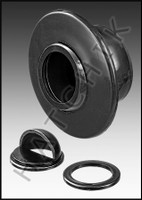 N1251 AUSSIE INSIDER EYEBALL 2" BLACK W/ 1-1/4" & REDUCERS/SLOT EYEBALL