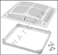 N1535 HAYWARD WGX1032BHF2 12 X 12 GRATE (VGB) WITH INNER FRAME (WHITE)