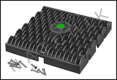 N1686 AQUASTAR 9" WAVE RETRO GRATE BLACK RETROFIT KIT (VGB)  COLOR: BLACK