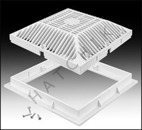 N1915 WATERWAY 9 X 9 VGB FRAME & GRATE W WHITE 640-4790V