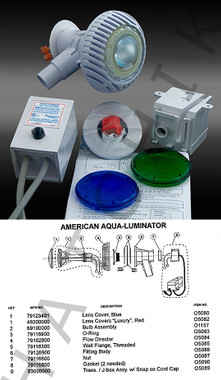 O1154 AQUALUMINATOR 2010 POOL LIGHT A/G FOR A/G POOLS