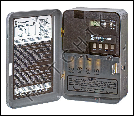 INTERMATIC TIMER-ET1105C (ET101C) 24 HOUR 1 CIRCUIT SINGLE THROW