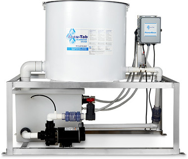 A2340 PPG 3500 AT POWER BASE W/HAYWARD PUMP 700K gal. OUTDOOR STABILIZED