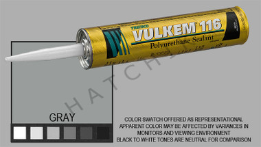 S1008 VULKEM SEALANT #116 11oz GREY CARTRIDGE   COLOR: GRAY