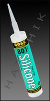S1106 SILICONE ADHESIVE 10.3 oz CLEAR ODORLESS  COLOR: CLEAR