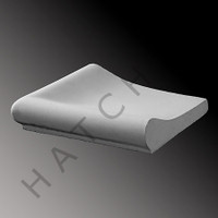 T1114G COPING STONE - AQ REVERSE CORNER - SMOOTH SURFACE