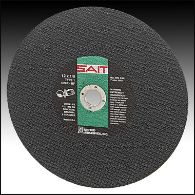 T1655 SILICON CARBIDE BLADE FOR CUTTING CONCRETE-12 X 1/8 X 1