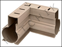 T1718 QUAKER DECK DRAIN OUTSIDE 90 TAN DECK DRAIN  COLOR: TAN