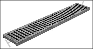 T1902 NDS CHANNEL GRATE  2' GREY COLOR: GREY