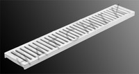 T1903 NDS CHANNEL GRATE  2' WHITE COLOR: WHITE