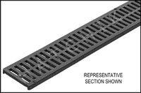 T1978 NDS MINI CHANNEL GRATE 3' BLACK COLOR: BLACK