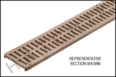 T1980 NDS MINI CHANNEL GRATE 3' SAND COLOR: SAND