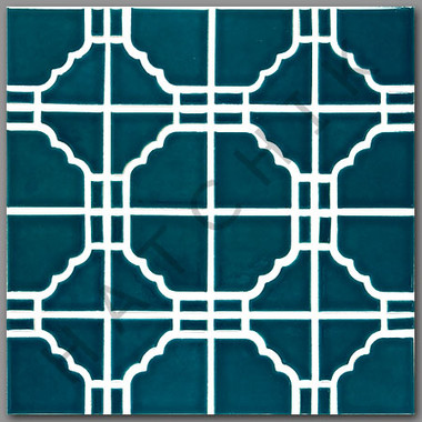 T4015 TILE - SUNBURST STB-812 TEAL TEAL       (20SHEET/CS)