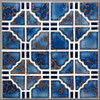 T4019 TILE - SUNBURST SERIES STB-819OBS. ***OBSOLETE**** NO LONGER MANUFACTURED