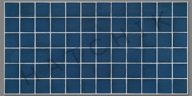 T4045 TILE - A93 BLUE UNGLAZED 2X2 DISCO 15 SHEET/CS 30SQ FT/CS
