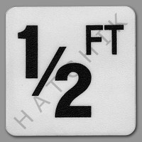 T4421 DECK MARKER - VINYL NON-SKID 1/2FT 1/2 FT"      6" X 6