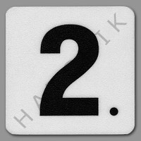 T4542 VINYL DECK MARKER "2." NON-SKID NON-SKID 6"X6