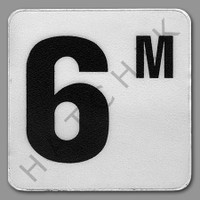 T4556 VINYL DECK MARKER  "6M" NON-SKID NON-SKID  6"X6