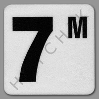 T4557 VINYL DECK MARKER  "7M" NON-SKID NON-SKID 6"X6