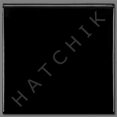 T4811 TILE- GLOSS BLACK BULLNOSE SOLID SERIES #J-65SBN