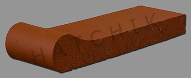 T7010 BRICK COPING - SAFETY GRIP SUNSET RED 3-5/8X1-1/4X12-1/2