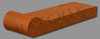 T7066 BRICK COPING - SAFETY GRIP ROSE TAN 3-5/8X1-1/4X12-1/2