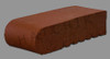 T7117 BRICK COPING-SBN-HAVANA RED 3-5/8 X 9 X 2-1/4    #250