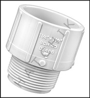 U2212 MALE ADAPTOR 1-1/2" F-SLIP X 1-1/4" MPT