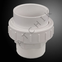 U6517 UNION  M X S 2" SCH 40 PVC SCH 40  WHITE