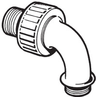 U6520 HAYWARD SP1485 UNION ELBOW W/ 1-1/2IN MIP ENDS - SHORT