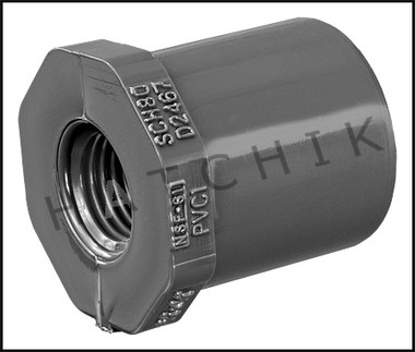 U7407 BUSHING SCH 80 S x F 3/4" x 1"/4 SLIP X FPT 3/4" X 1/4" 838-098