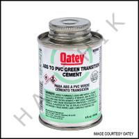 V1013 PVC CEMENT GREEN  ABS/PVC 1/4 PINT TRANSISTIONAL GLUE  ABS TO PVC