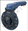 V1406 PLASTIC WAFER VALVE - 4 WITH HANDLE WITH HANDLE   (V1504)
