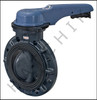 V1410 PLASTIC WAFER VALVE - 6 WITH HANDLE WITH HANDLE   (V1506)