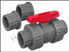 V1491 TVI TRUE UNION/SAFETY BLOCK 1.5 BALL VALVE  SLIP X SLIP  PVC